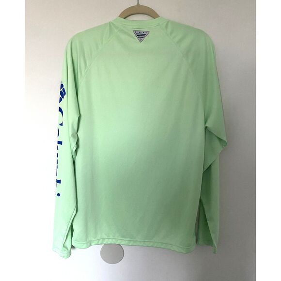 Columbia Green Mens PFG Terminal Tackle™ Long Sleeve Lightweight Top Shirt Sz S - Picture 3 of 12